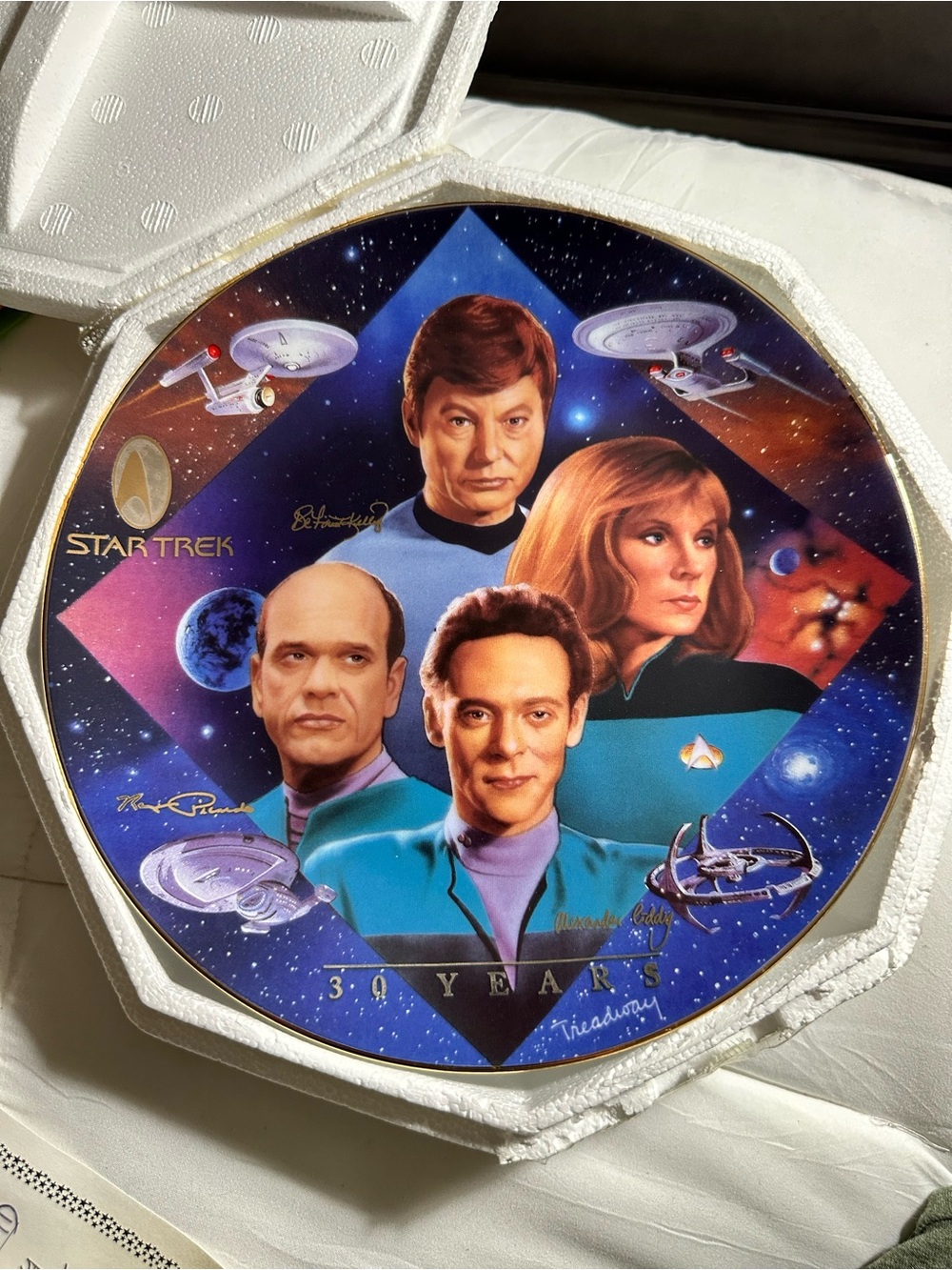 Starfleet Doctors from the Star Trek 30 Years Plate Collection